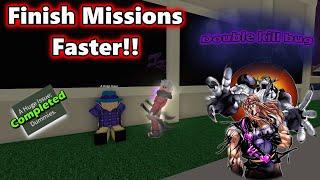 BEST WAY TO COMPLETE MISSIONS *Double Kill Bug* | Project JoJo (PJJ) - ROBLOX