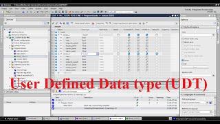 TIA Portal  User Defined Data type (UDT)