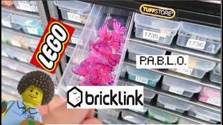 Bricklink Store P.A.B.L.O. / Picking LEGO Order from Pop's Block Shop LEGO WALL