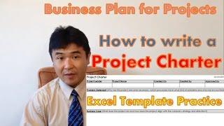 How to write a Project Charter - Business Plan for Projects 【Excel Template】