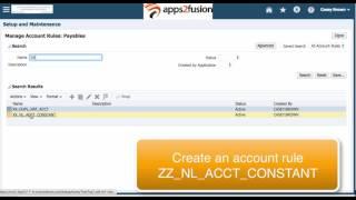 Oracle Fusion Financials Training Subledger Accounting Customisation in Fusion Payables