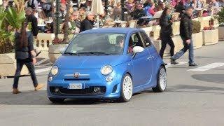 Marchettino's matte blue Abarth 500 in Monaco