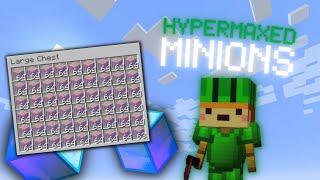 Collecting my HYPERMAXED minions after one year! (Hypixel Skyblock)