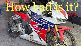 Crashed 2014 Honda cbr 600rr wrecked Copart bike Auction Rebuild