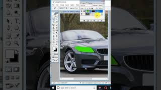 Short Photoshop Tutorial - How to Change Car Headlight Color #shorts #shortvideo #youtubeshorts