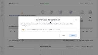 UniFi Cloud Key Gen 2 UniFi Controller update prompt on login
