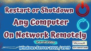 How to Remotely Restart or Shutdown Any Computer on the Network #doit_mostafa