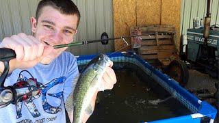 FISHING IN THE POOL POND! (Success!)