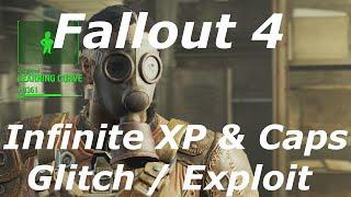 Fallout 4 Infinite XP & Caps Glitch / Exploit AFTER PATCH! Unlimited XP & Caps! (Fallout 4 Glitches)