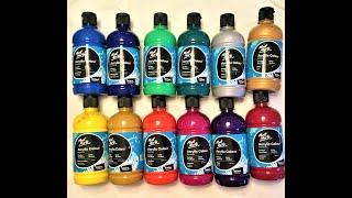 Mont Marte Vibrants acrylic paint set review - with Paulina Art