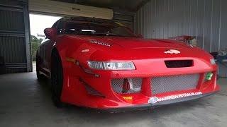 MR2 Australia Track Challenge Car Chase 2015 SW20 turbo on the short circuit