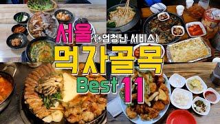 서울 먹자골목 Best 11, 서울의 오래된 먹거리 골목 투어