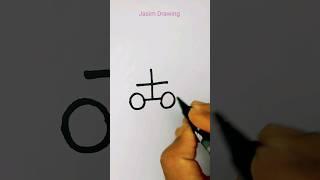 Car  drawing easy trick #art #jasimdrawing  #ashortaday