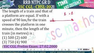 The length of a train and that of a platform are equal. If with aspeed of 90 km/hr the train