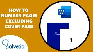 How to Number Pages Excluding Cover Page