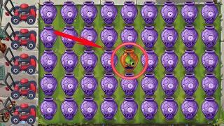 Pvz 2 Minigame Vasebreaker - All PEA Plants Level 1 Vs All Zombies in Game