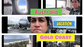 Australia vacation vlog Tamil/Adelaide to GoldCoast flight experience/beach view accommodation