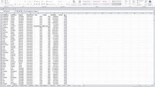 Microsoft Excel 2010 Level Three Video 14 Database Functions DSUM DAVERAGE DCOUNT