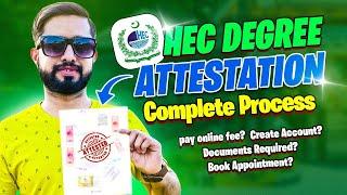 HEC Degree Attestation Complete Process | HEC Certificate Verification Requirements, Fee, Documents