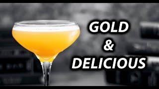Gold & Delicious Fall Cocktail | Booze On The Rocks