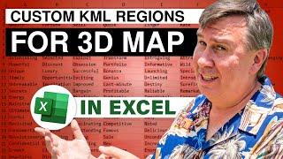 Excel - Creating Custom KML Regions For Excel 3D Map - Episode 2557