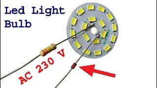 Make super easy 230 v Led light bulb, diy led light bulb idea