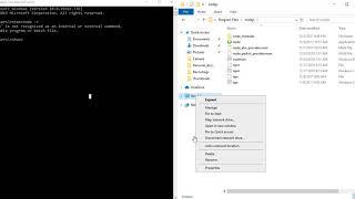 Solved: node is not recognized as an internal or external command