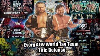 Kenny Omega & Hangman Page || Every AEW World Tag Team Title Defense