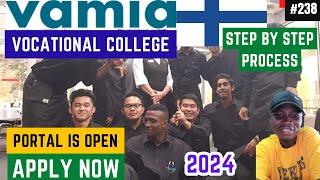 Vamia Vocational School | TuitionFree | Application Steps | No Application Fee | Migrate to Finland