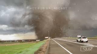 04-26-2024 Lincoln Nebraska  - Intense Debris Filled Tornado