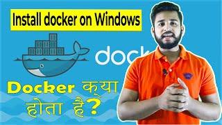 #01 Docker tutorial for beginners: Install docker on windows 10 home