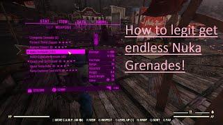 Fallout76: How to legit get unlimited Nuka Grenades.