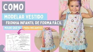 COMO MODELAR VESTIDO FRONHA (INFANTIL)