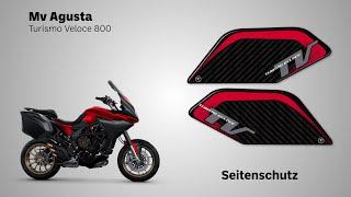 LabelBike® 3D STICKERS Seitenschutz kompatibel mit Mv Agusta Turismo Veloce Motorrädern