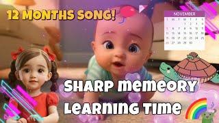 Learn Months of the Year Song | Fun Baby Learning Videos | Kids Educational Animation