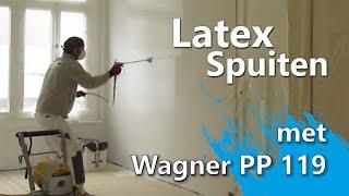 Latex spuiten/Airless spray Timelapse - Wagner Project Pro 119