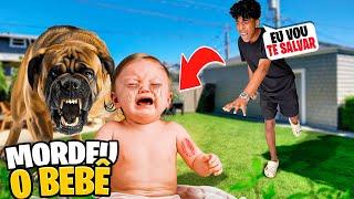 O CACHORRO RAIVOSO MORDEU O BEBÊ!! *tadinho do bebê