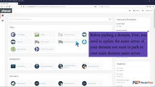 How to Park a Domain in cPanel with NodePlex