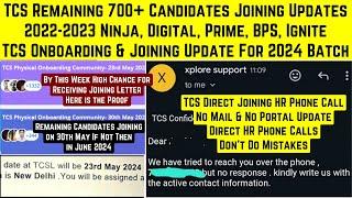 TCS Biggest Change in Sending Joining Update For All Remaining Candidates Of 2022, 2023 & 2024 Batch