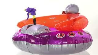 Amazon com  SWIMLINE ORIGINAL Inflatable UFO Spaceship Pool Float Ride On With Fun Constant Flow Las