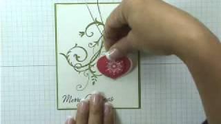 Stampin' Up! Tutorial: Crystal Ornament Christmas Card