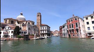 Venice walking around Cannaregio district and boat riding along Canal Grande 24th of June 2021