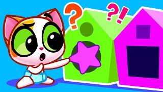 Let's Learn Colors and Shapes ⭐ Baby Educational Cartoons  Toddler Learning Stories  Purr-Purr