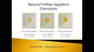 Buy Natural Yellow Sapphire Stone