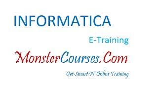 ETL Informatica powercenter Online Training | Informatica Video Tutorial