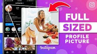 How to see anyones Instagram profile picture in full size