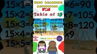 15 Ka Table | Multiplication Table of 15 | 15 Table | Table of 15 | Fifteen Ka Table