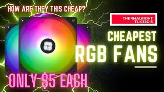 The cheapest RGB Fans available? Thermalright TL-C12C-S Review