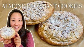 Almond Croissant Cookie Recipe | Inspired By Brooki Bakehouse | Not TOO Sweet | No Stand Mixer