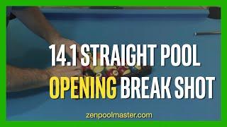 14.1 (Straight Pool) opening break shot